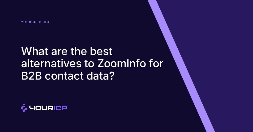 What are the best alternatives to ZoomInfo for B2B contact data?