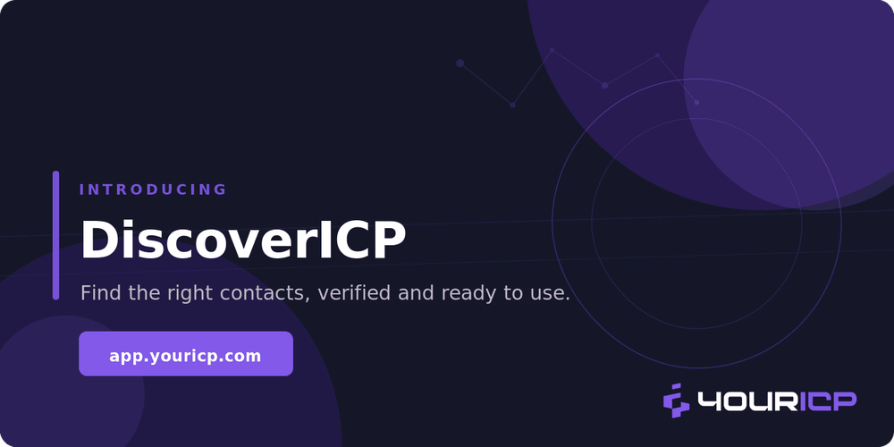 Find the right contacts, verified and ready to use: introducing DiscoverICP